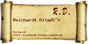 Reichardt Ditmár névjegykártya